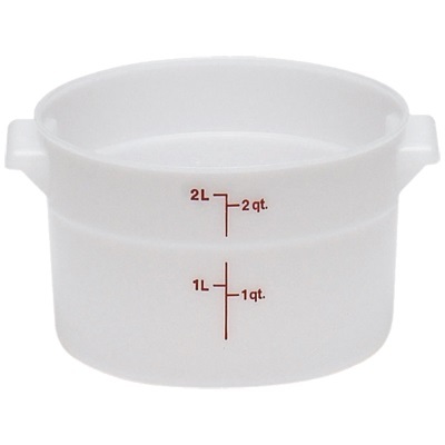CM RFS2 2 QUART POLY ROUND CONTAINER  12EA/CS